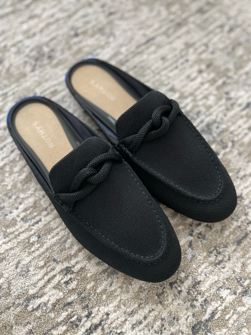 Rothy’s Slip On Loafer Mule Black